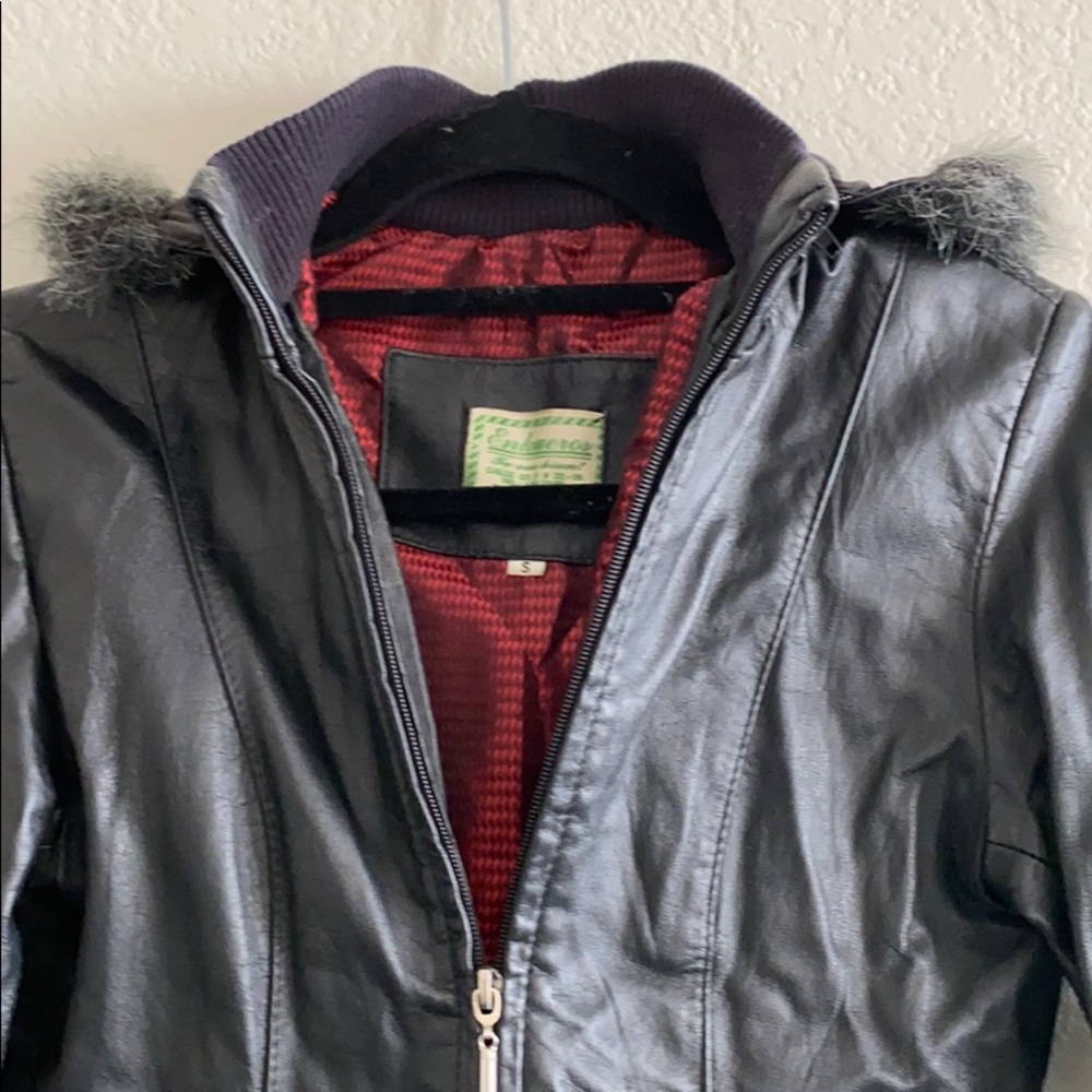 Leather moto jacket